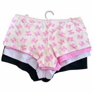Juicy Couture Women’s Boyshorts Underwear Panties 4-pack/ Size XL Diff Colors